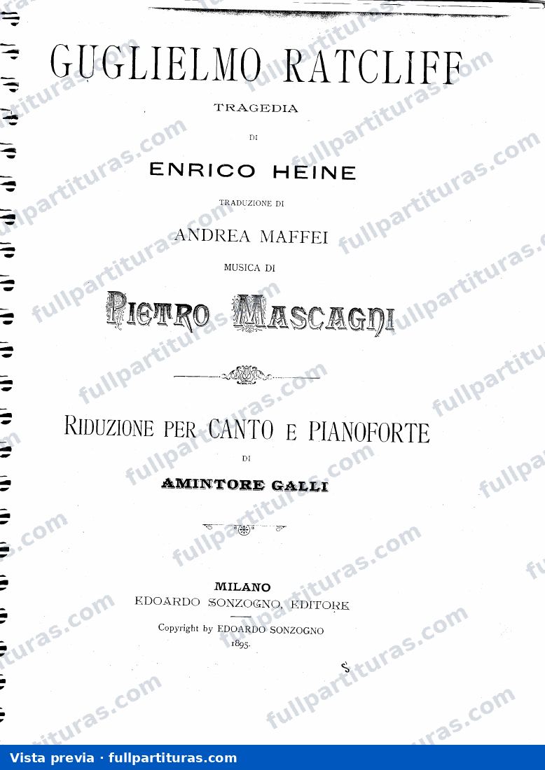 Guglielmo Ratcliff — preview