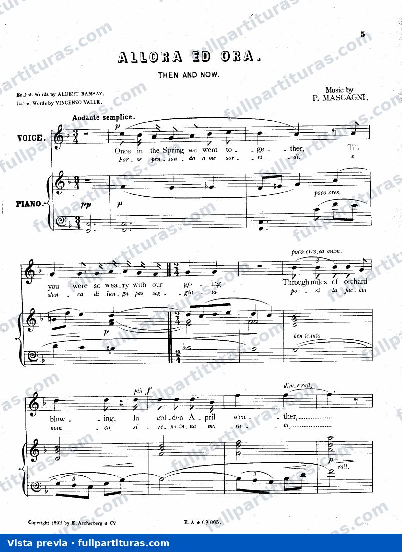 Allora ed ora — preview