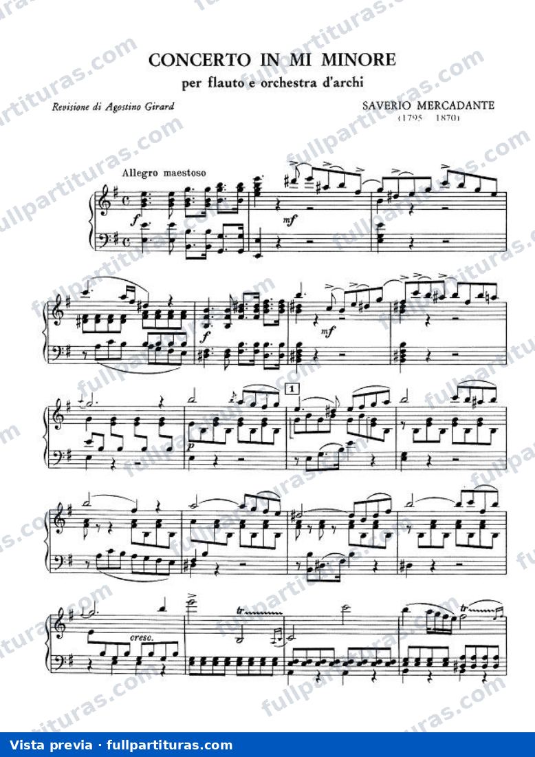 4 Canzone napoletane: Concerto E menor para flauta — Vorschau
