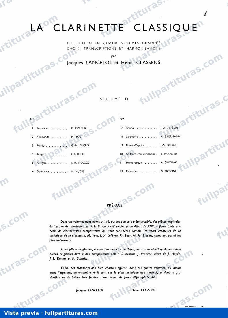 El clarinete clásico — preview