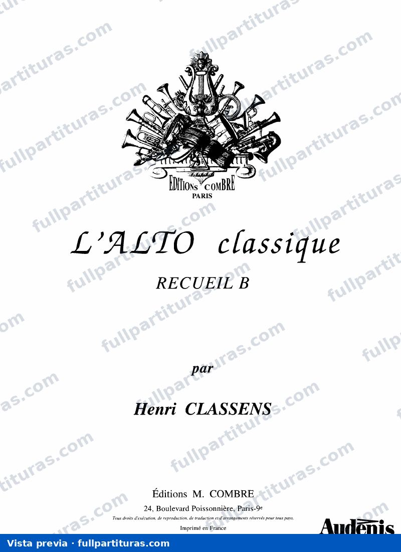 L'alto classique (cuaderno b) — preview