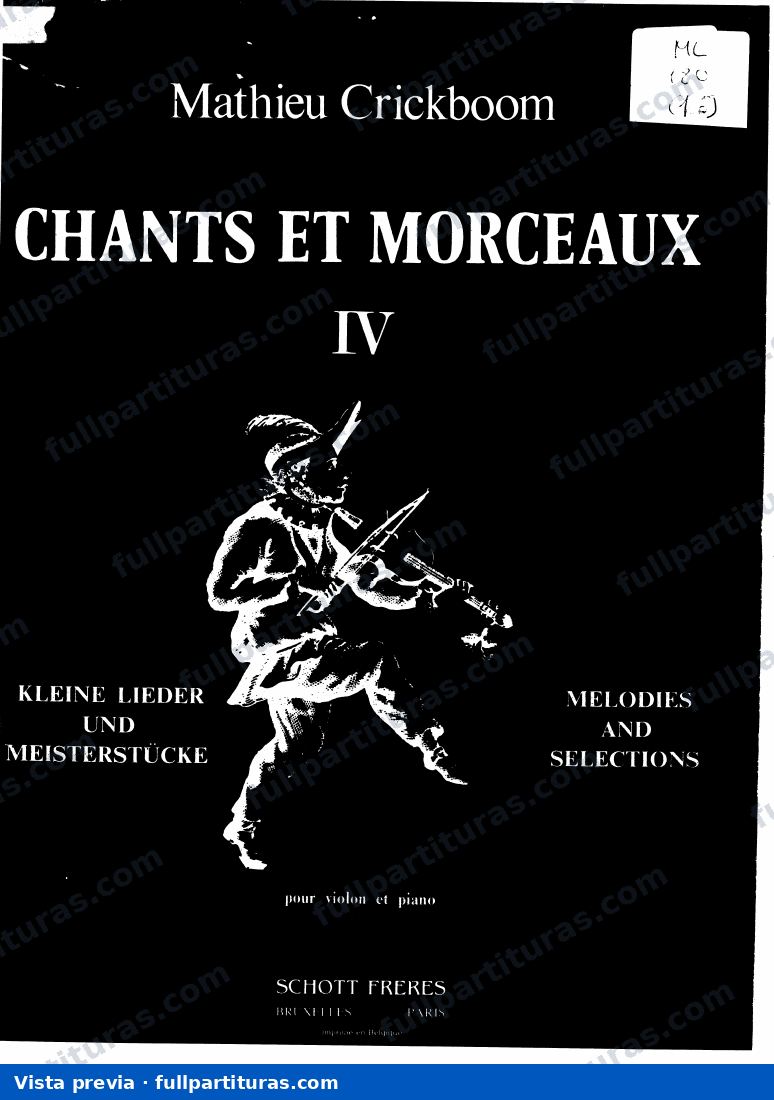 Chants et morceaux IV — preview