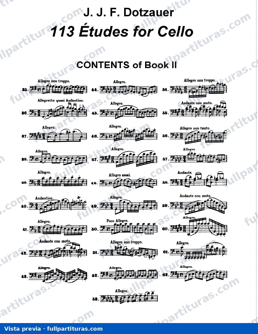 Dotzauer: Libro de ejercicios — preview