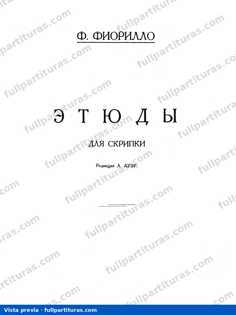 36 Estudios o Caprichos para violín — preview