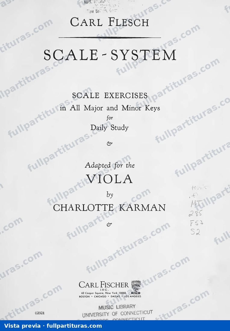System Scales for viola — preview