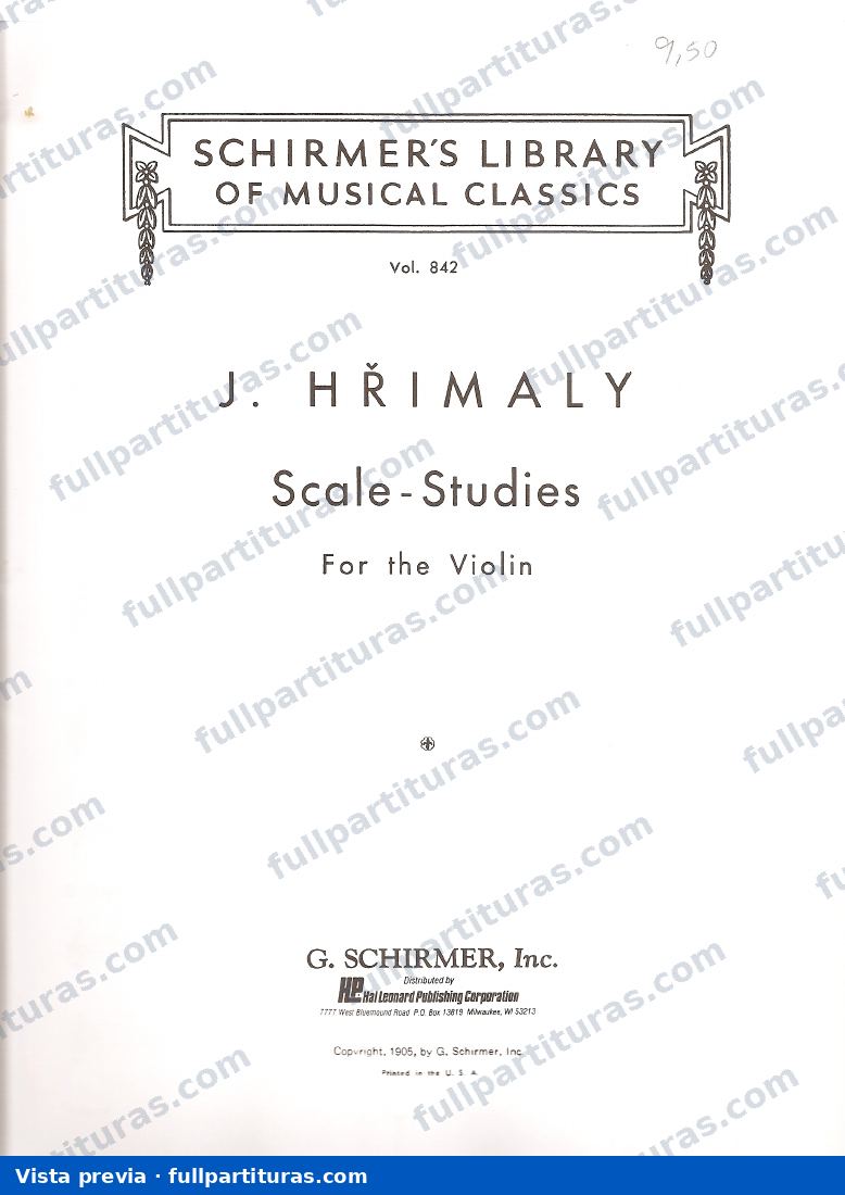 Hilarión Eslava: Estudios escalas para violín — preview