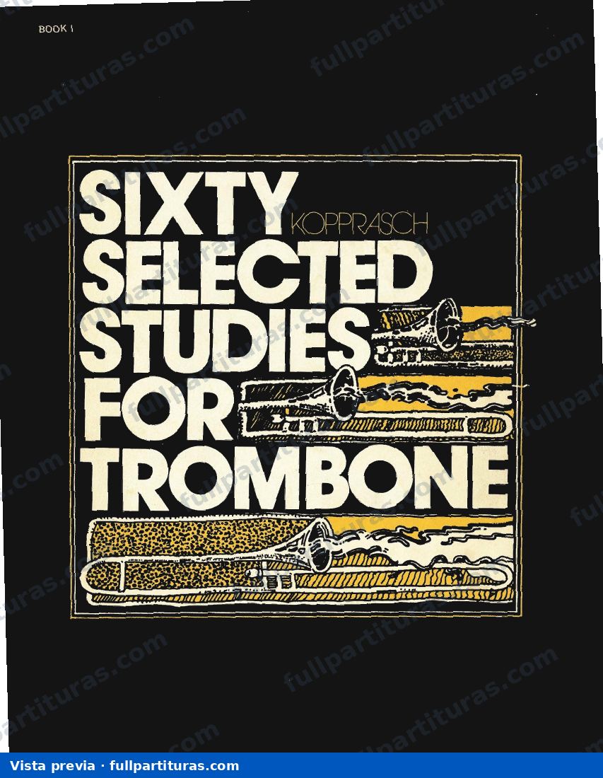 60 Estudios seleccionados para Trombón libro 1 — preview