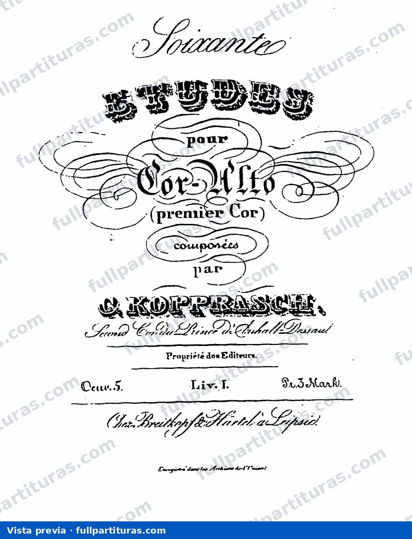 Estudios para metales altos op.5 Libro 1 — preview
