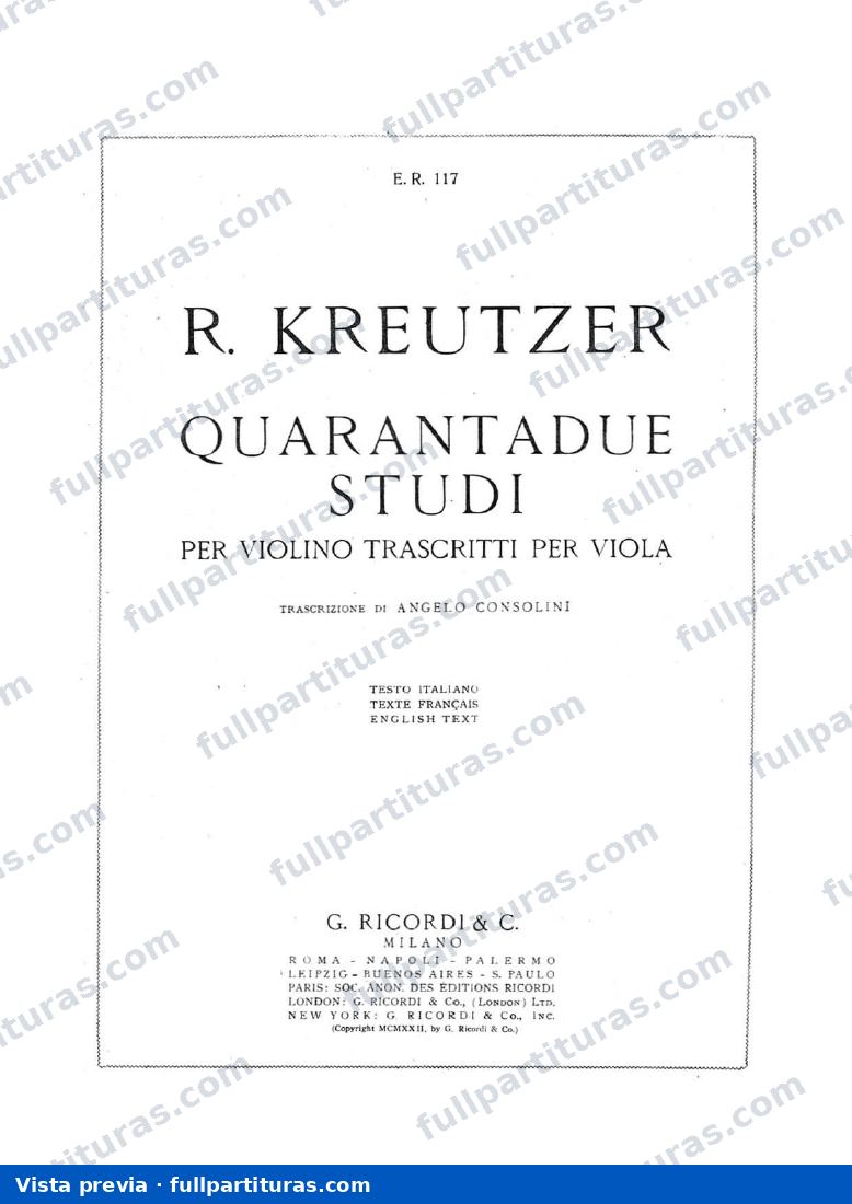 42 Estudios para Violín (2) — preview