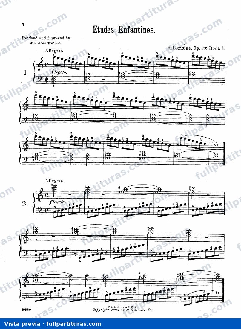 Etudes enfantines Op. 37 — preview