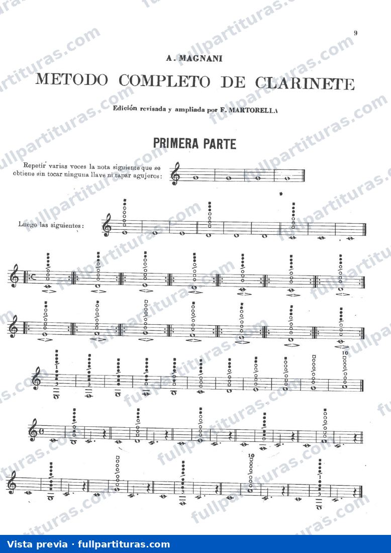 Método completo para clarinete — preview