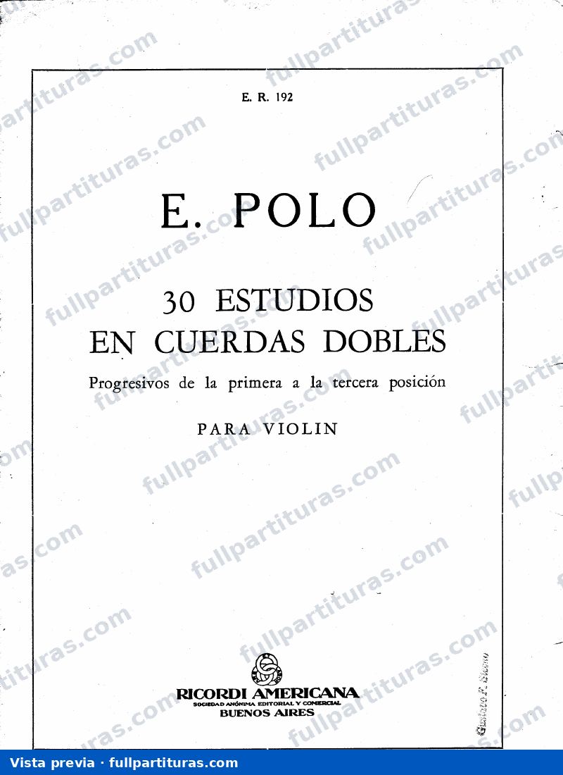 Estudios en Cuerdas Dobles — preview