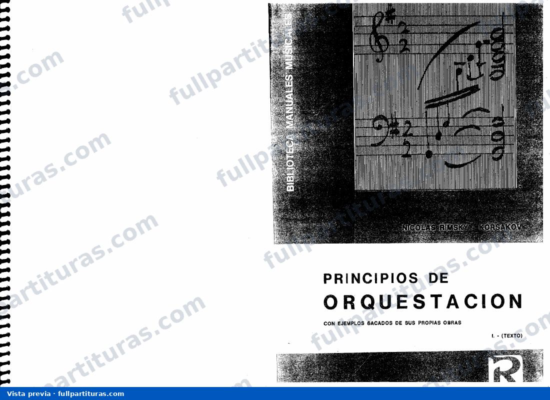 Rimsky Korsakov: Tratado de orquestación con sus ejercicios (español) — preview