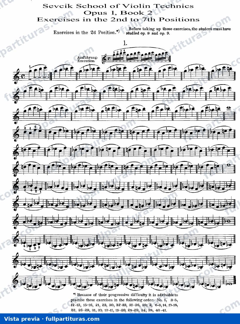 Escuela Técnica del Violín Op. 1: Libro 2 — preview