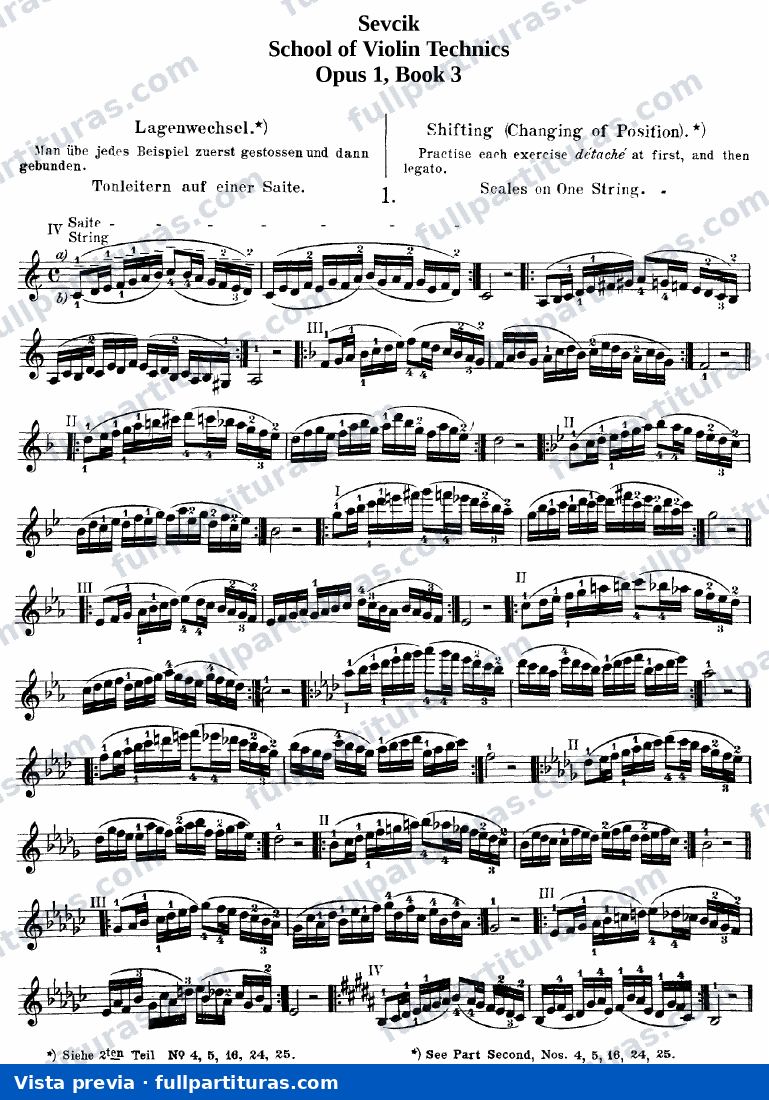 Escuela Técnica del Violín Op. 1: Libro 3 — preview