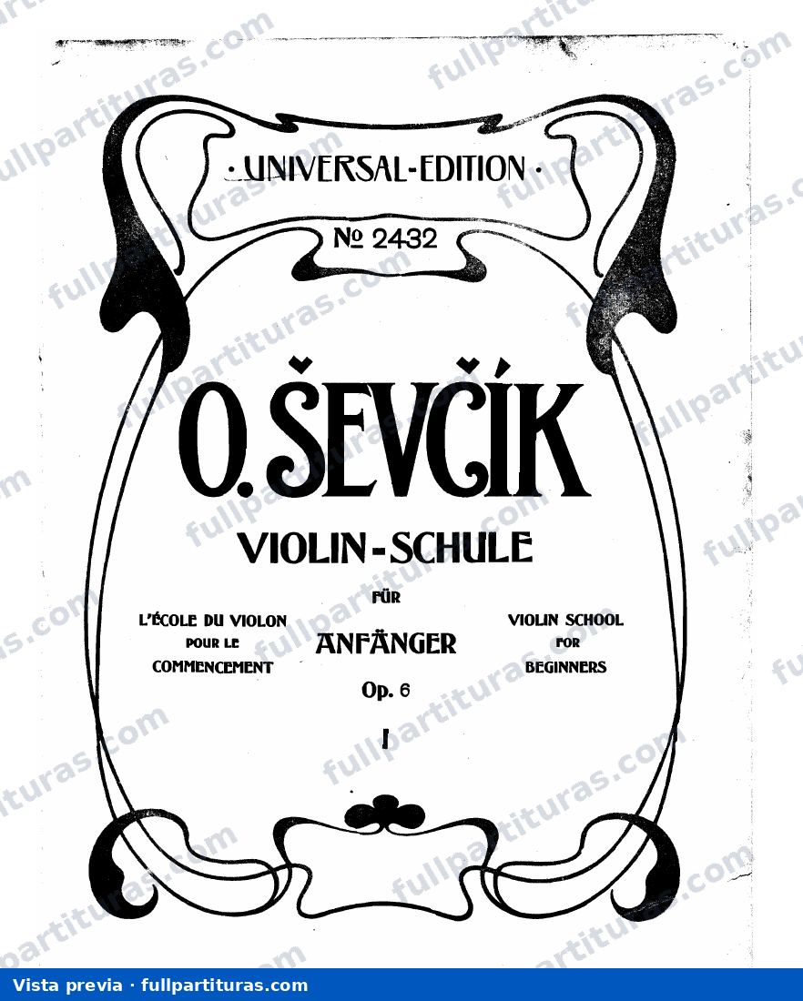 Escuela Técnica del Violín Op. 1: Violin Schoo for Beginners Op. 6 — preview