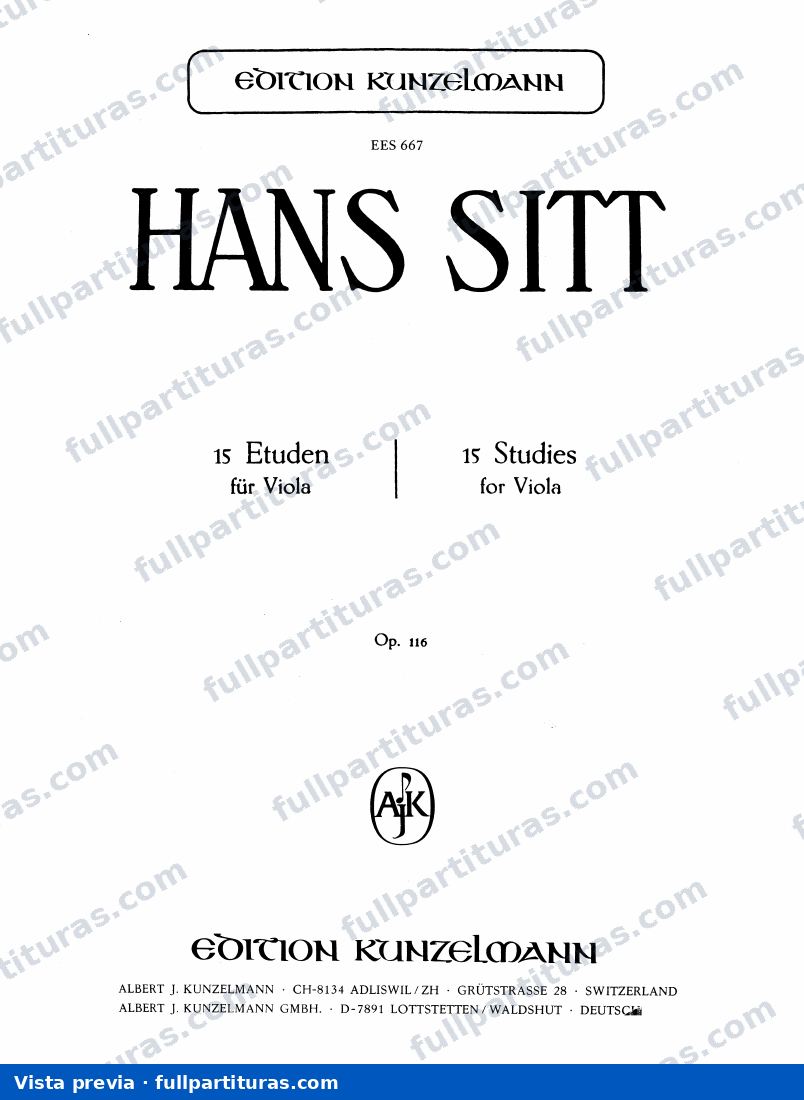 100 estudios Op. 32: 15 Estudios para viola Op. 116 — preview