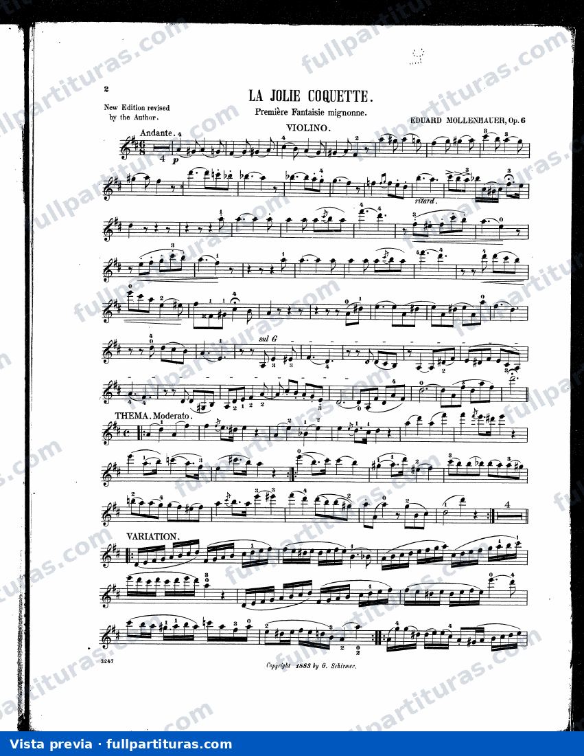 La Jolie Coquette, Op.6 — preview