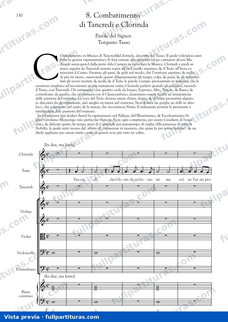 L'Incoronazione di Poppea: Combattimento di Tancredi e Clorinda — Vorschau