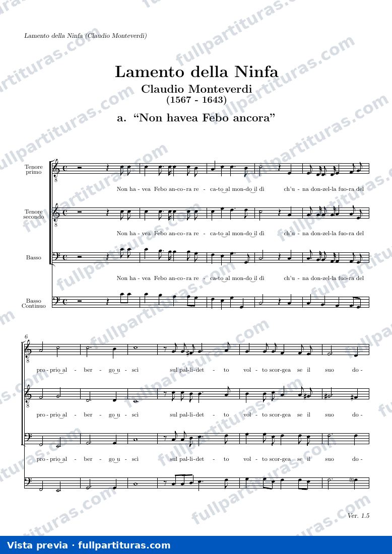 Lamento de la Ninfa — preview