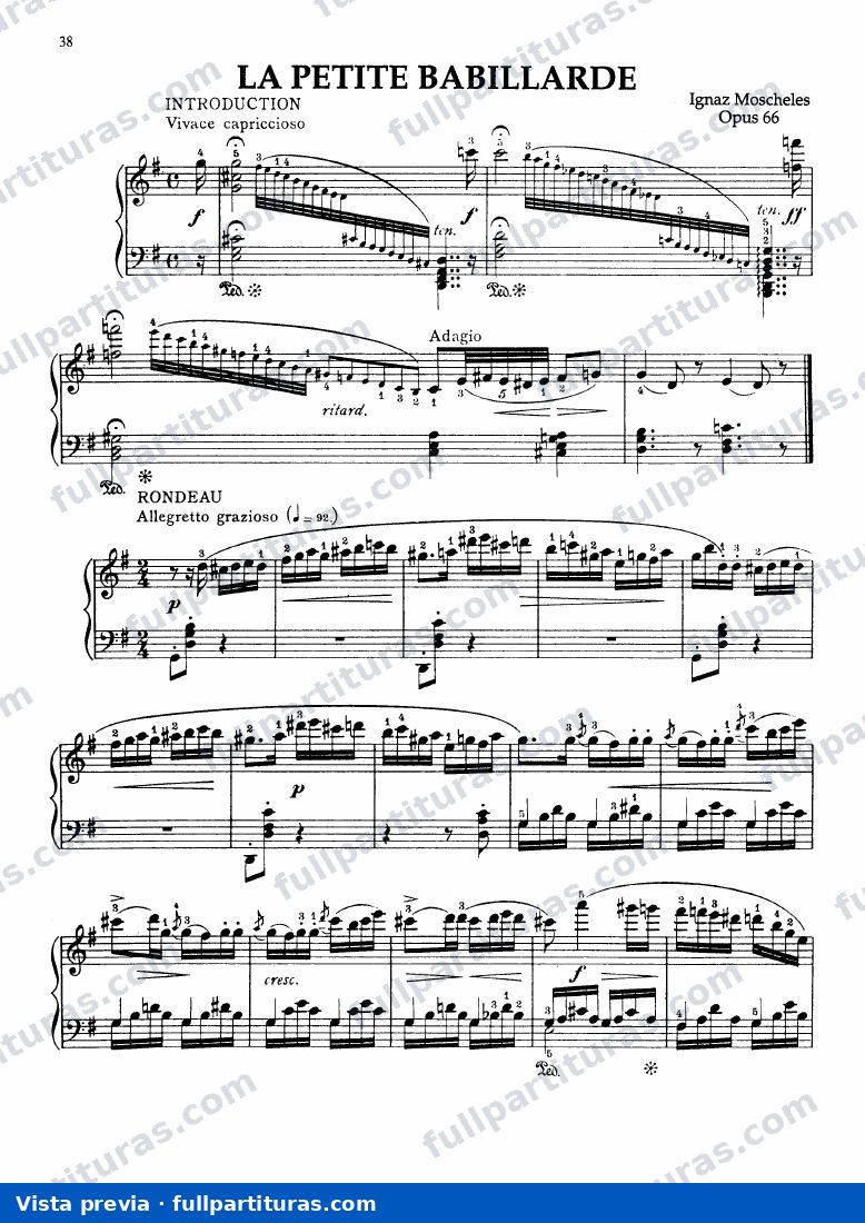 La Petite Babillarde Op. 66 — preview