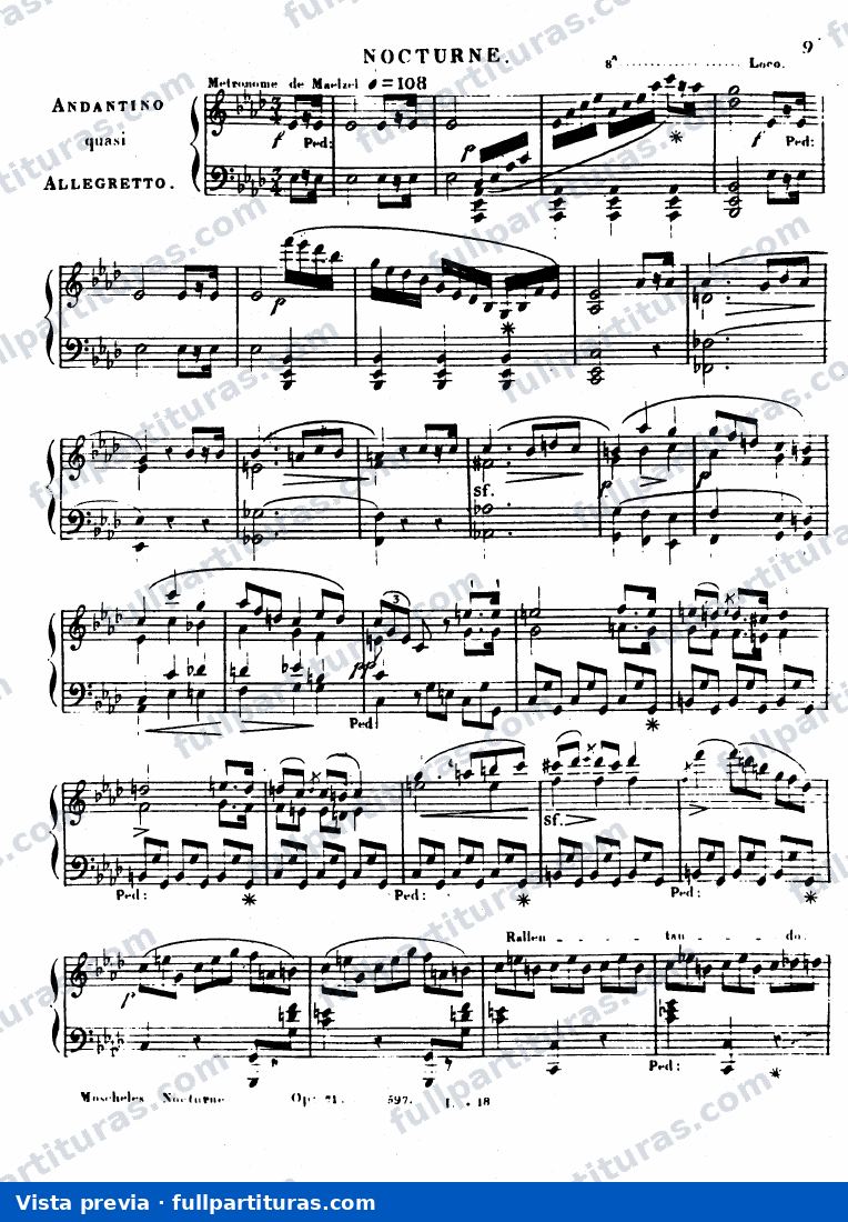 Nocturne La b mayor — preview