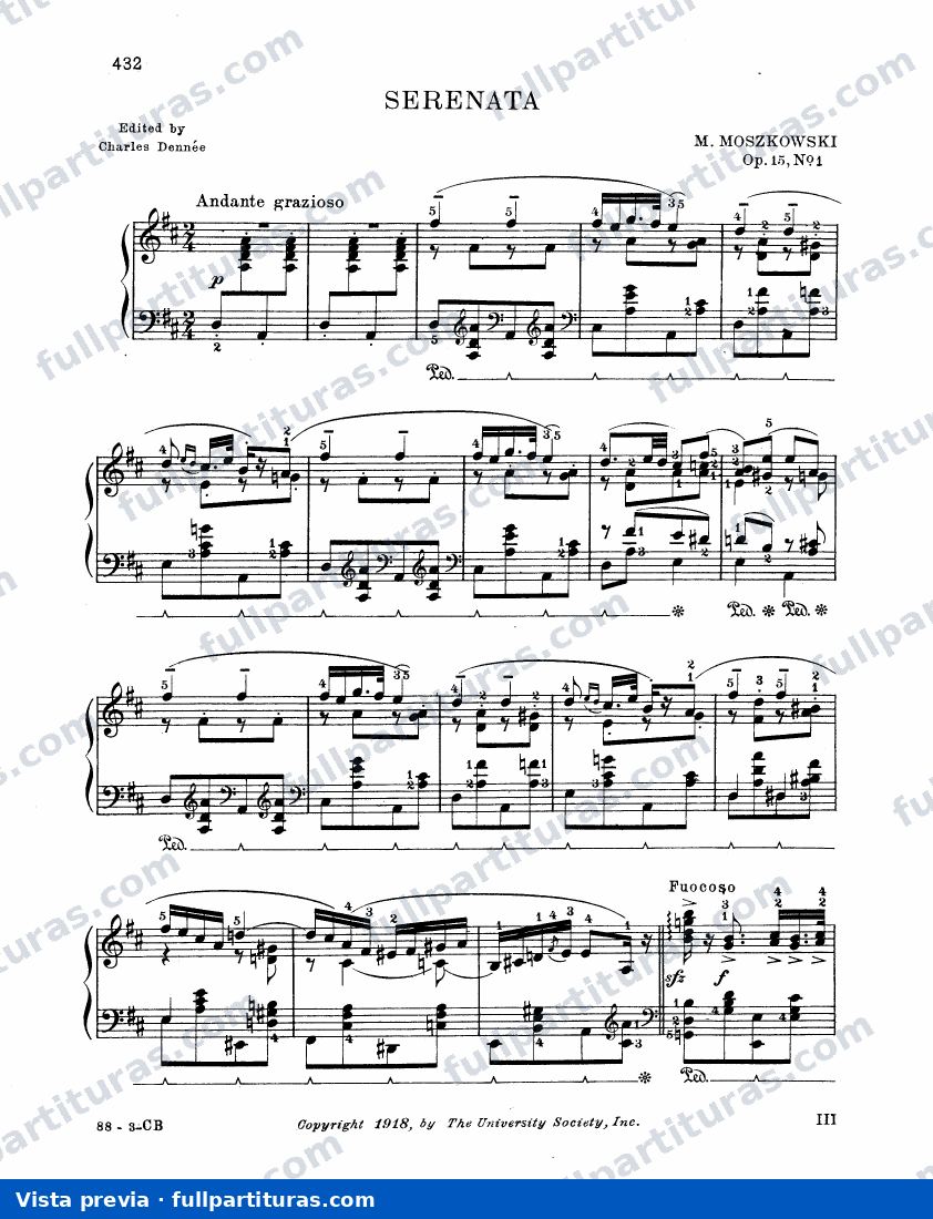 Serenata en D mayor op 15 Nº 1 — preview