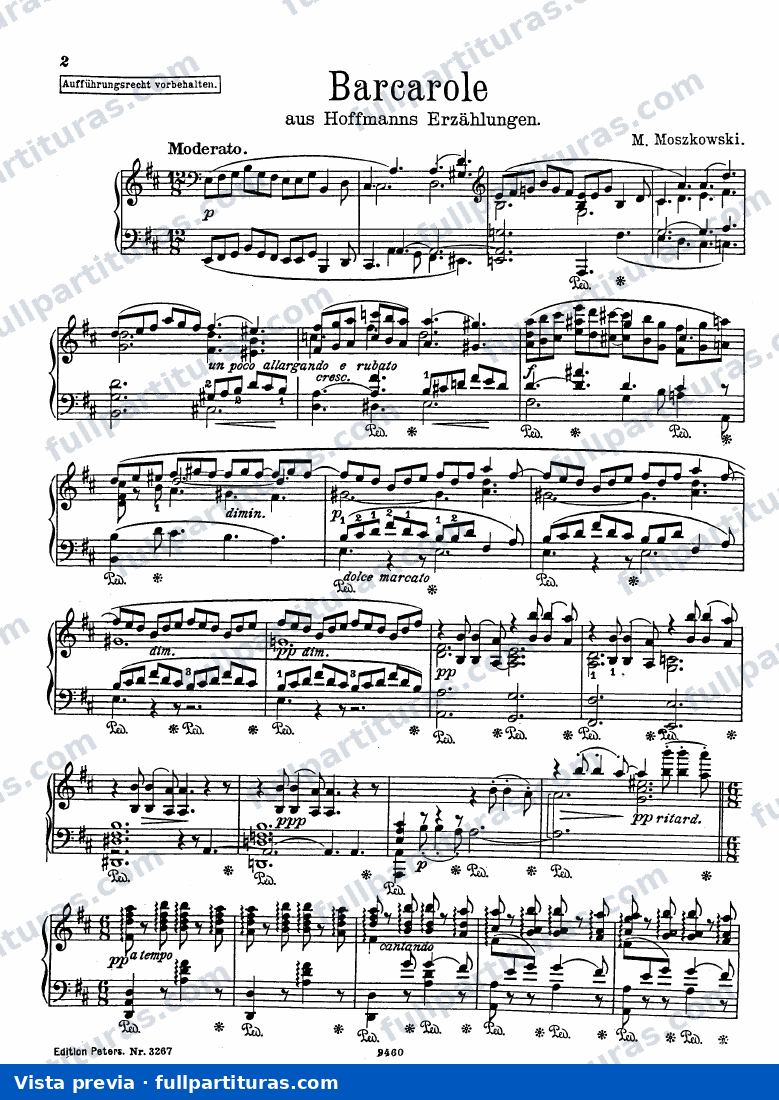 Barcarolle de Los Cuentos de Hoffman — preview