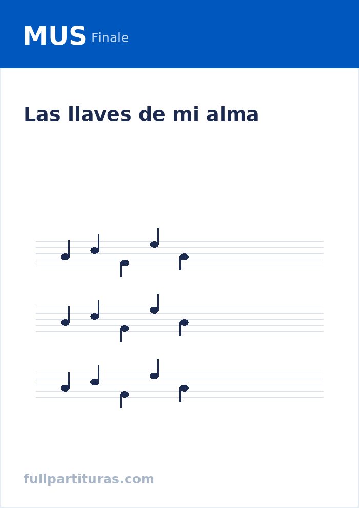 Las llaves de mi alma — Vorschau
