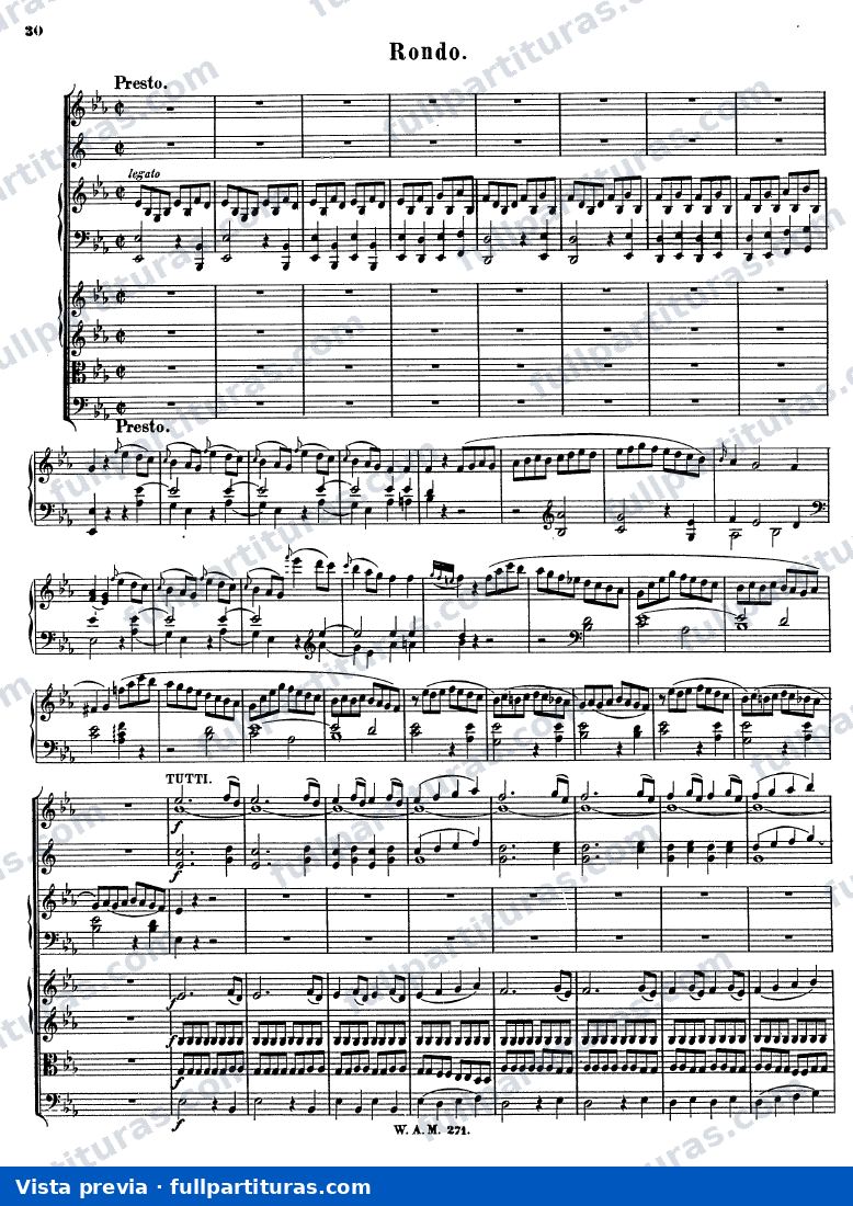 Concierto Nº 9 in E-flat major, K.271 — preview