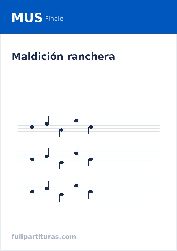 Maldición ranchera — aperçu