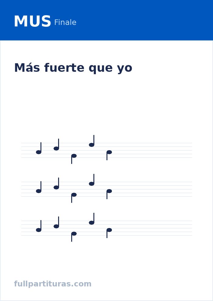 Más fuerte que yo — предварительный просмотр