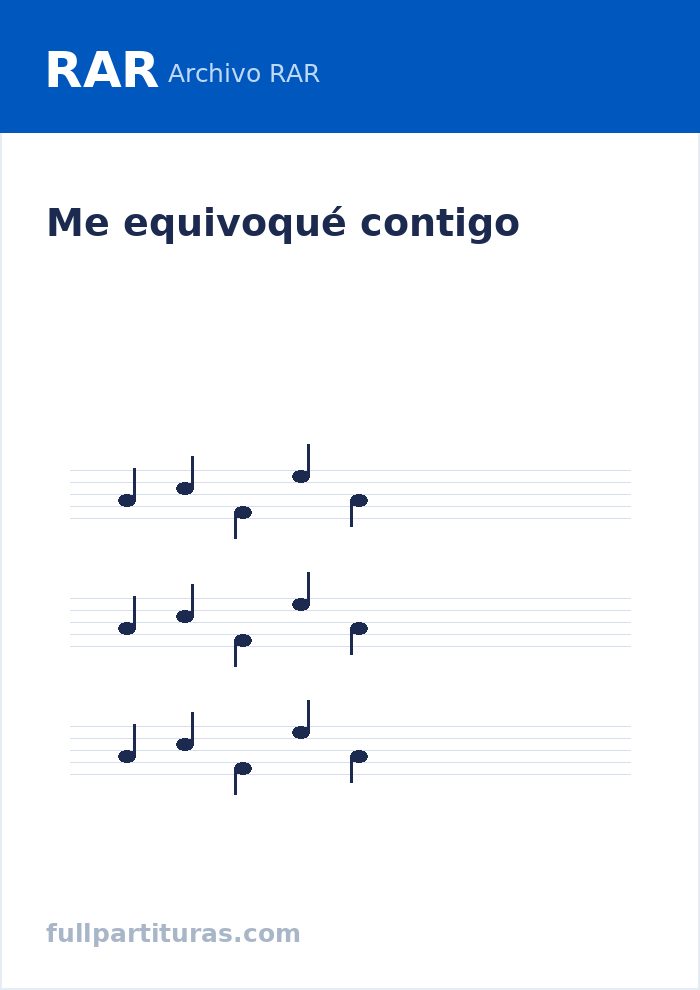 Me equivoqué contigo — Vorschau