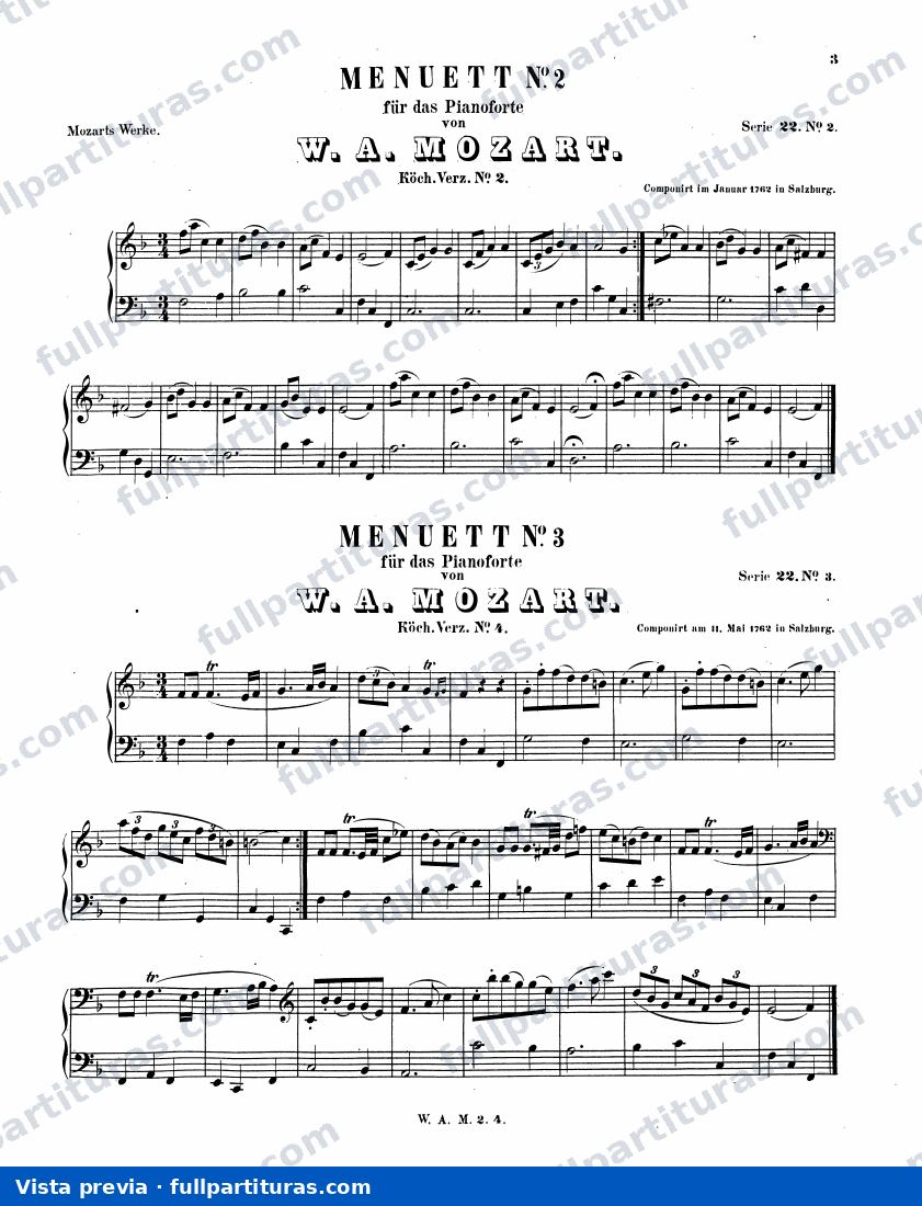 Minuet in F major, K.1d — preview