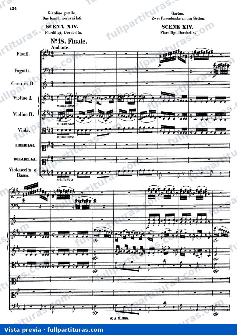 Cosi fan Tutte: Acto I, Escenas 14–16 (Final) — preview