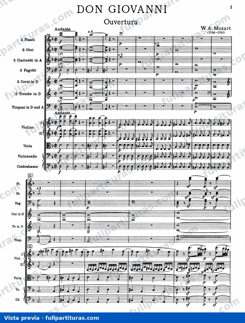 Don Giovanni: Overtura y Acto I — preview