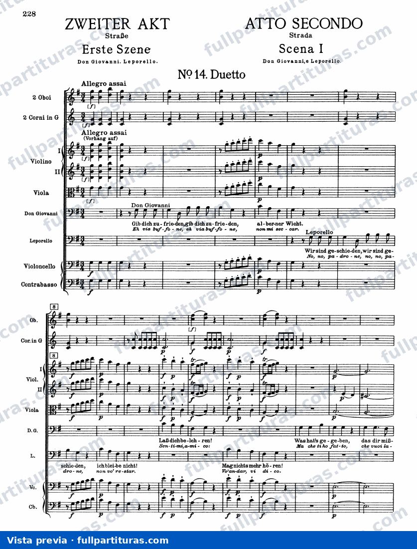 Don Giovanni: Acto II — preview