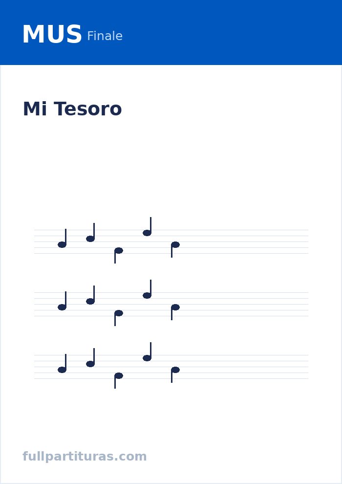 Mi Tesoro — предварительный просмотр