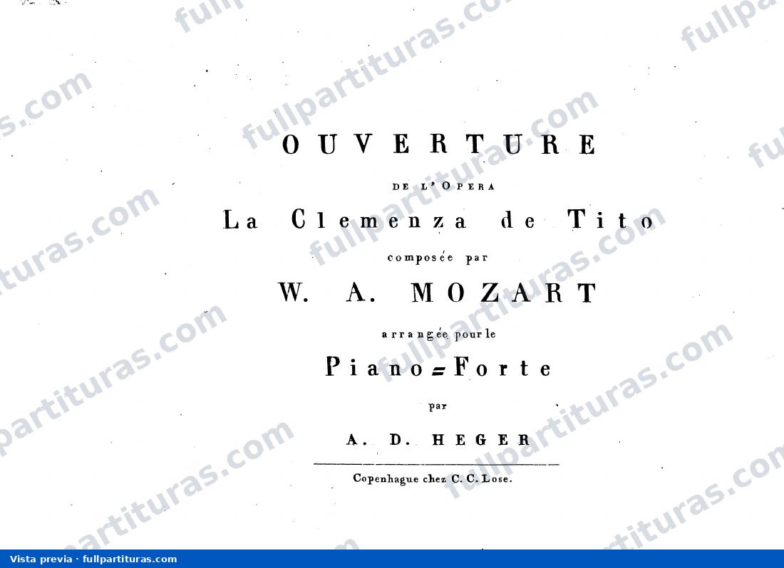 Árias con acompañamiento de piano: Ouverture — Vorschau