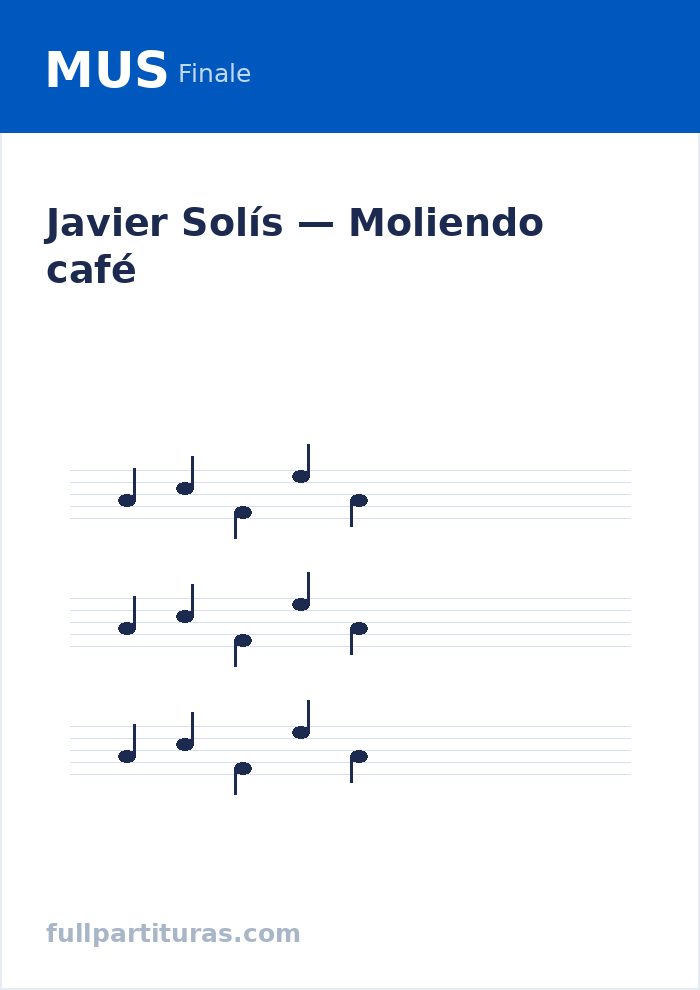 Moliendo café — Vorschau