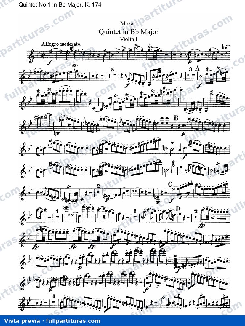 Quintetos: Violín I — preview