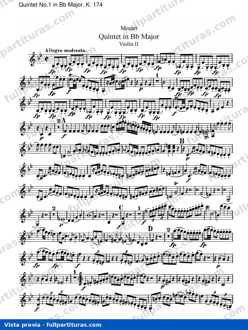 Quintetos: Violín II — preview