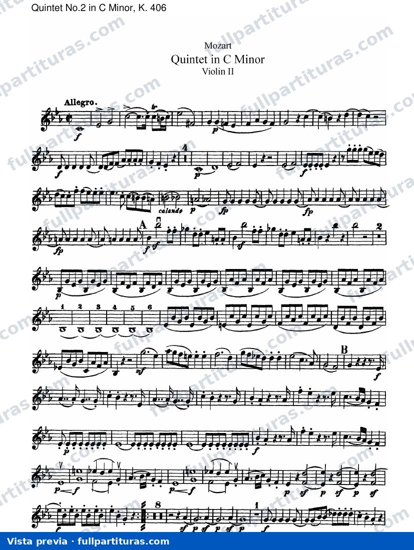 Quintetos: Violín II (2) — preview