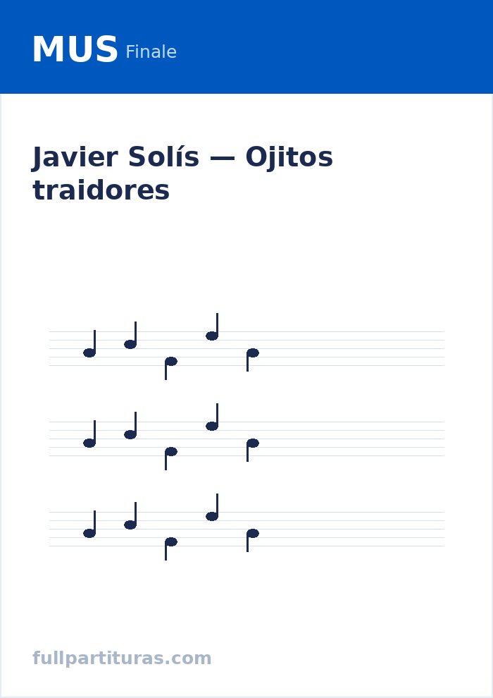 Ojitos traidores — Vorschau