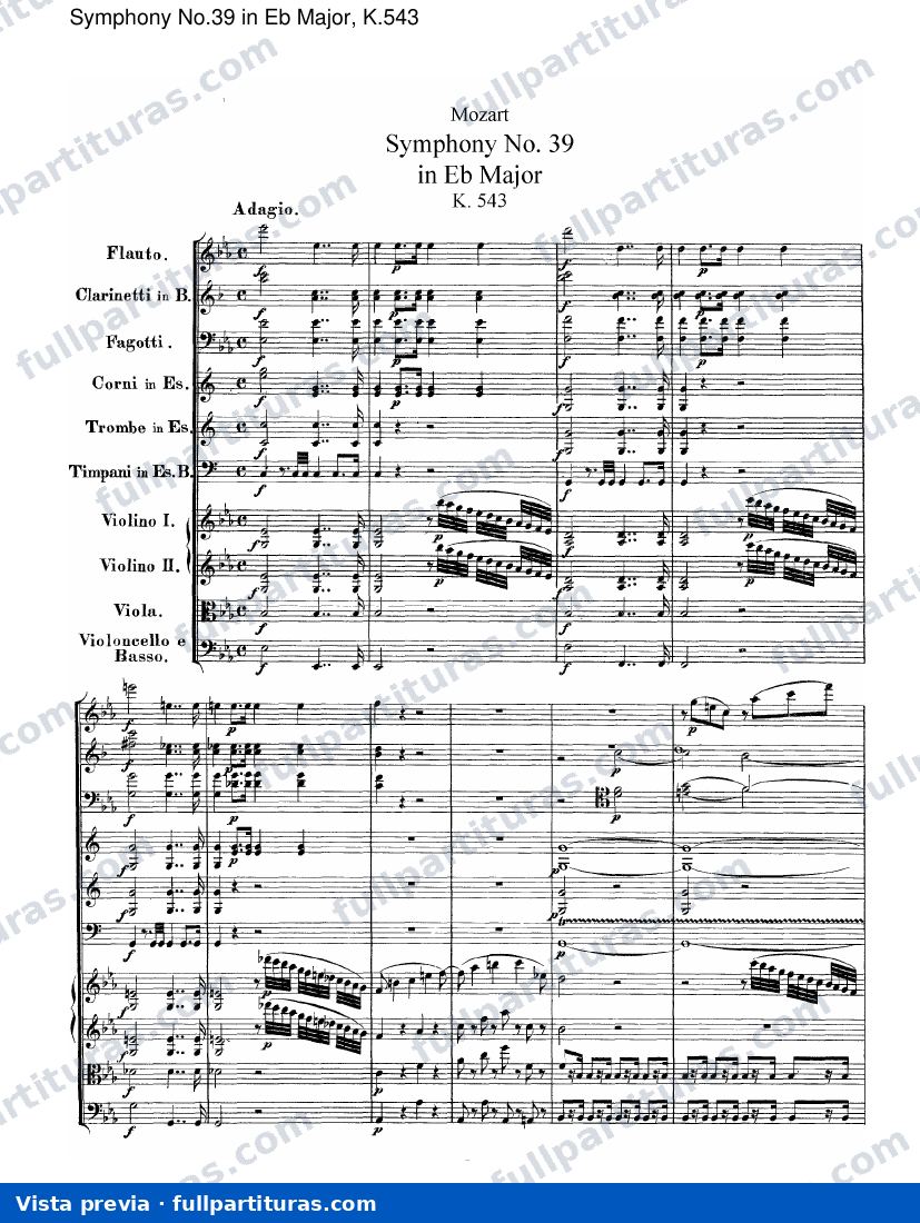 Sinfonía No.39 en Eb mayor, Kv.543 — preview