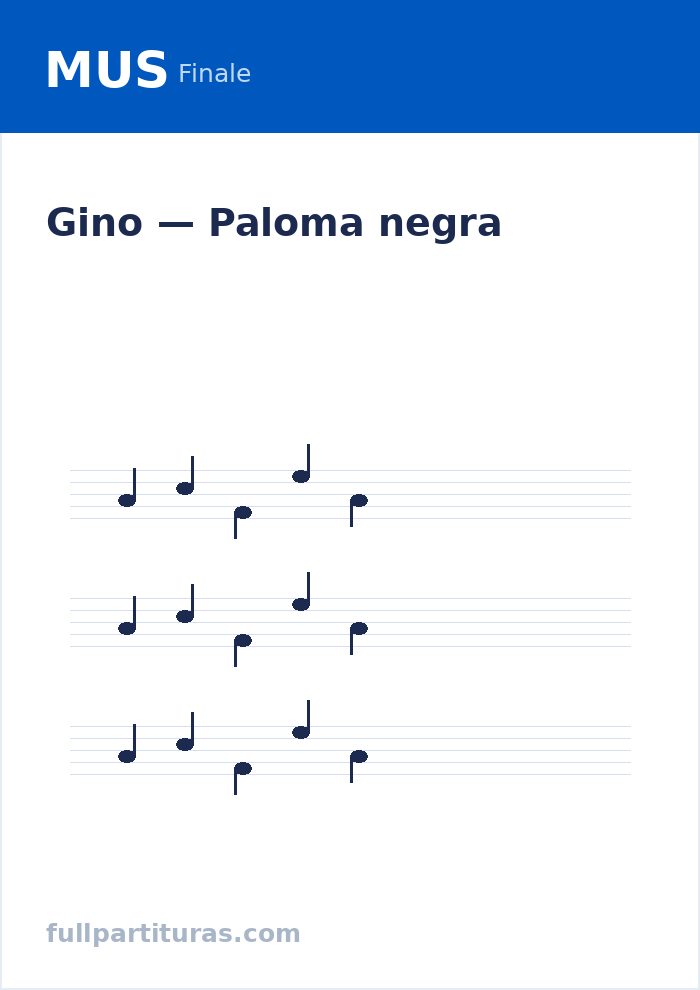 Paloma negra — aperçu