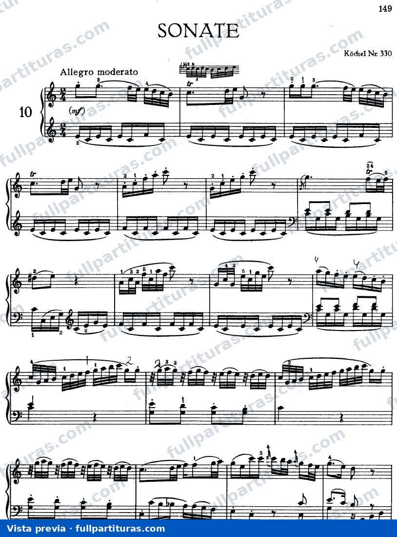 Sonata KV330 — preview