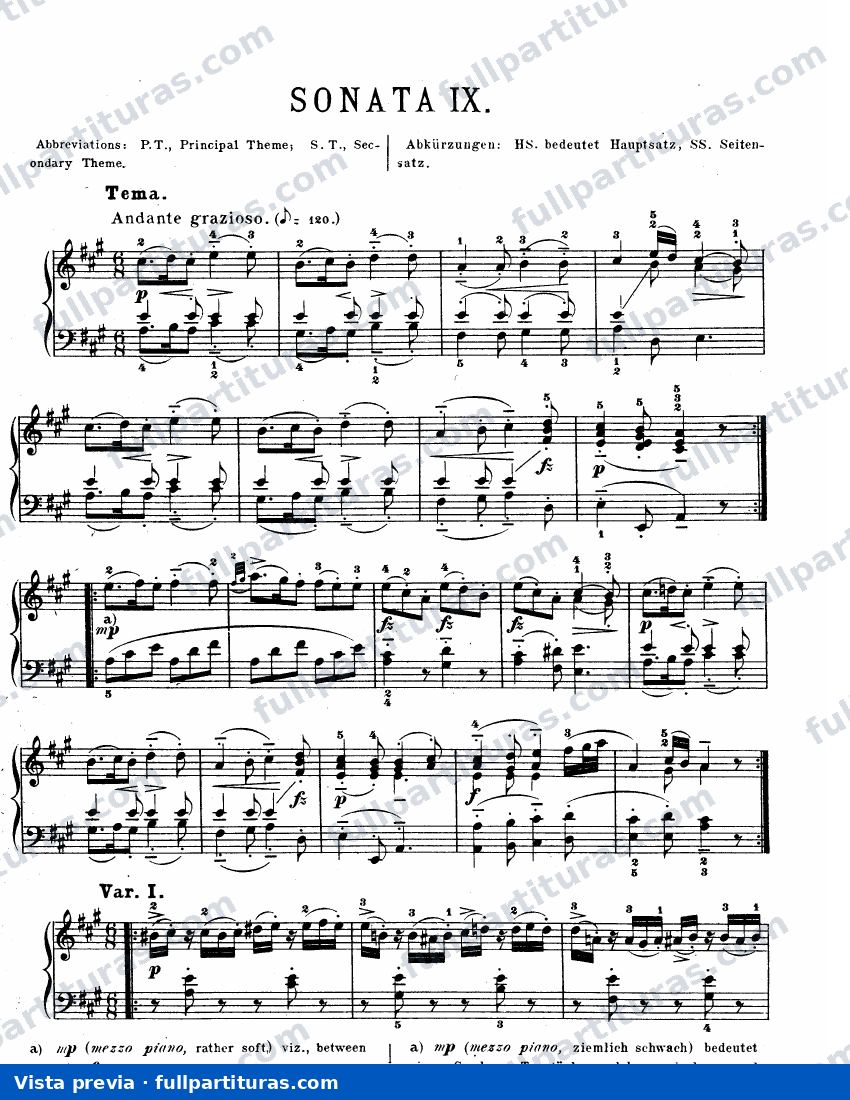 Sonata KV 331 — preview