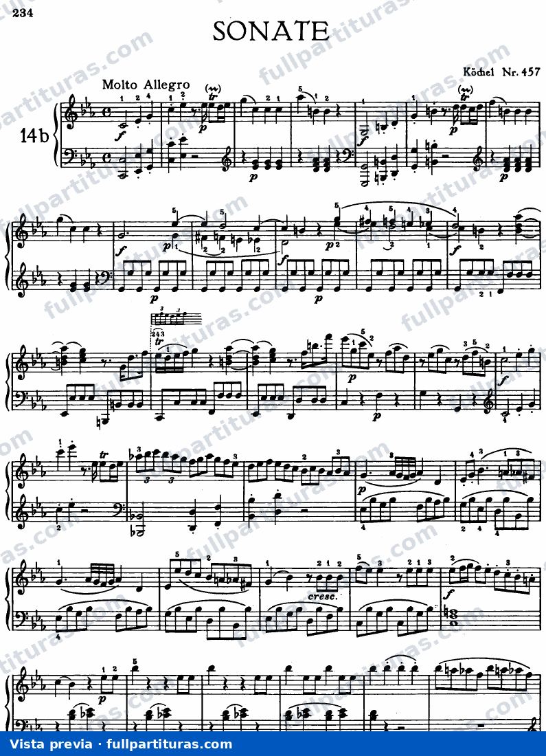 Sonata KV 457 — preview