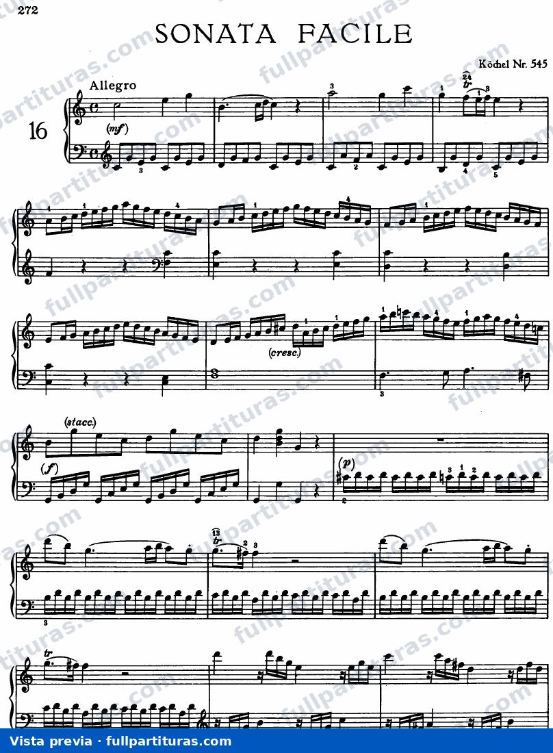 Sonata KV 545 — preview